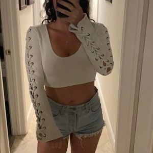 Tobi White Crop Top
